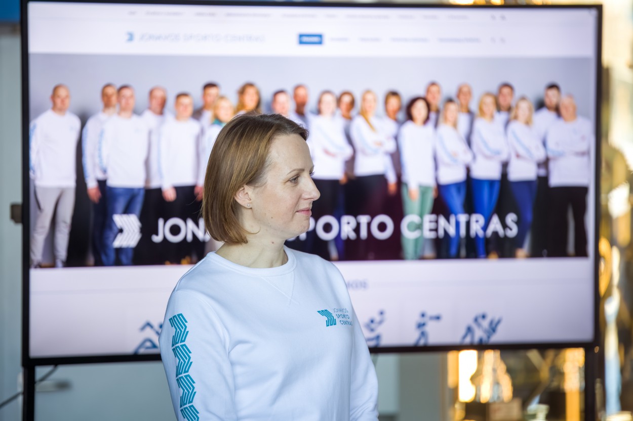 Jonavos sporto centras pristatė naują logotipą ir atnaujintą svetainę